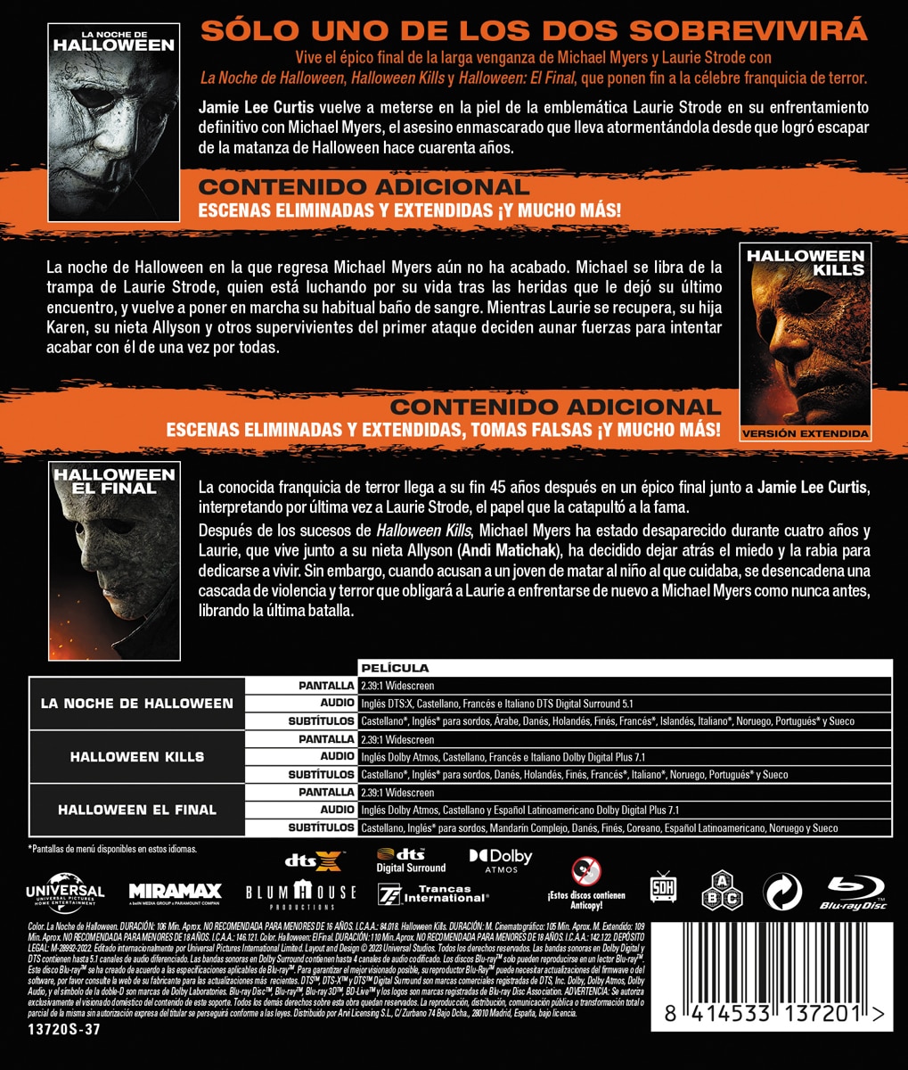 Pack Halloween 1-3 (Blu-ray) 2