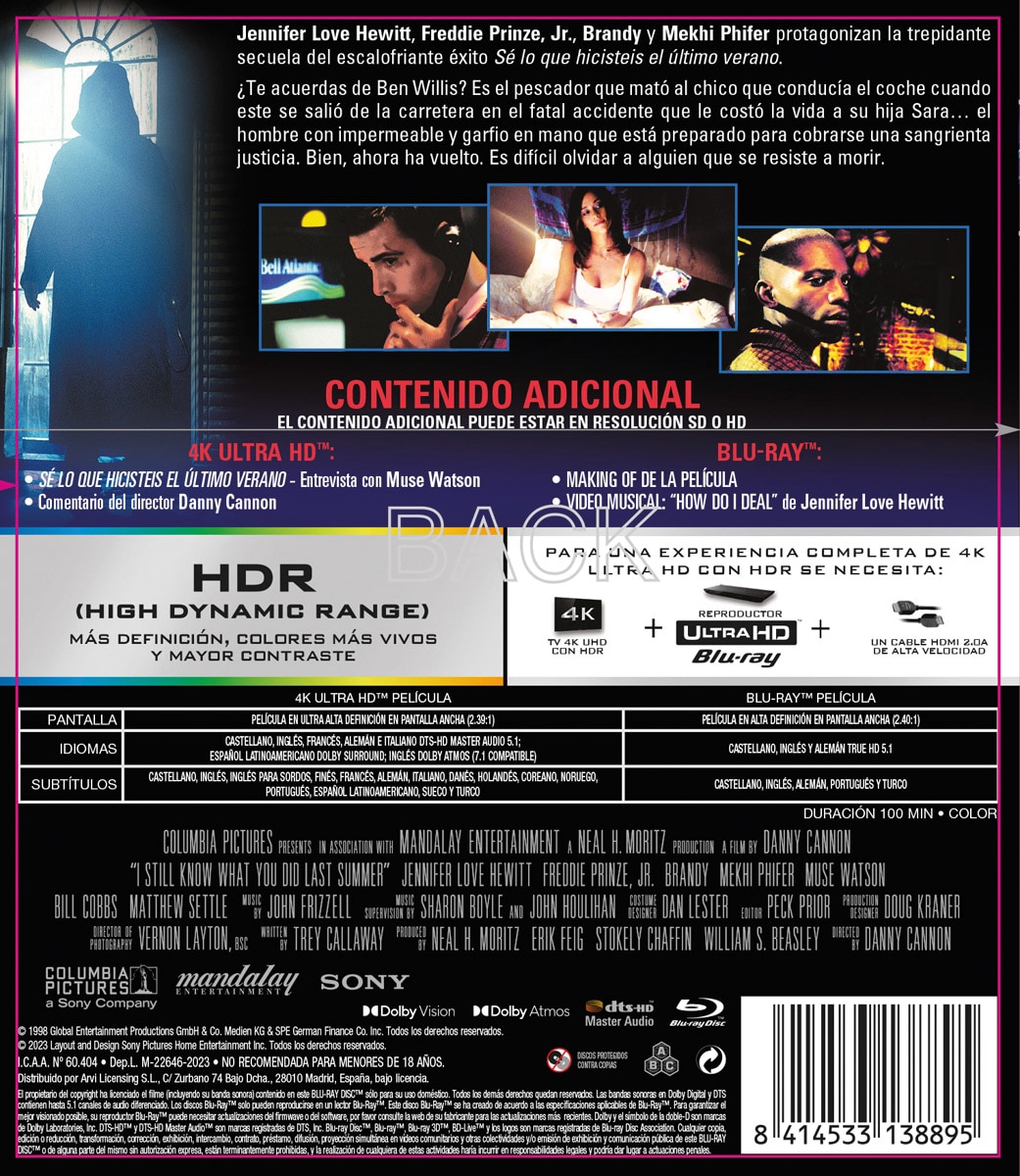 Aún sé lo que hicisteis el último verano (4K Ultra HD + Blu-Ray) 2