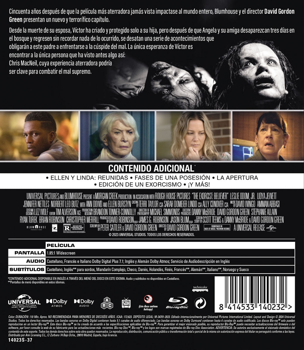 El exorcista: Creyente (Blu-Ray) 2