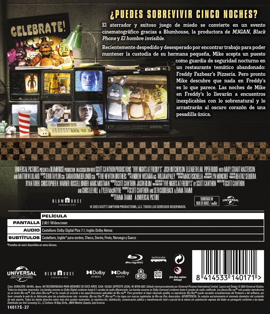 Five Nights at Freddy's (Blu-Ray) 2