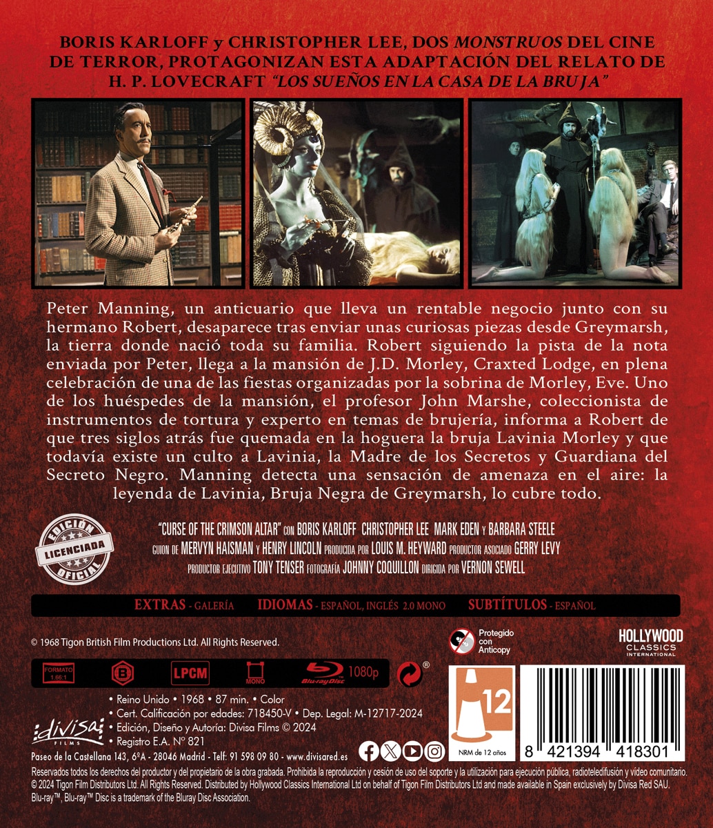 La maldición del altar rojo (Blu-Ray) 2