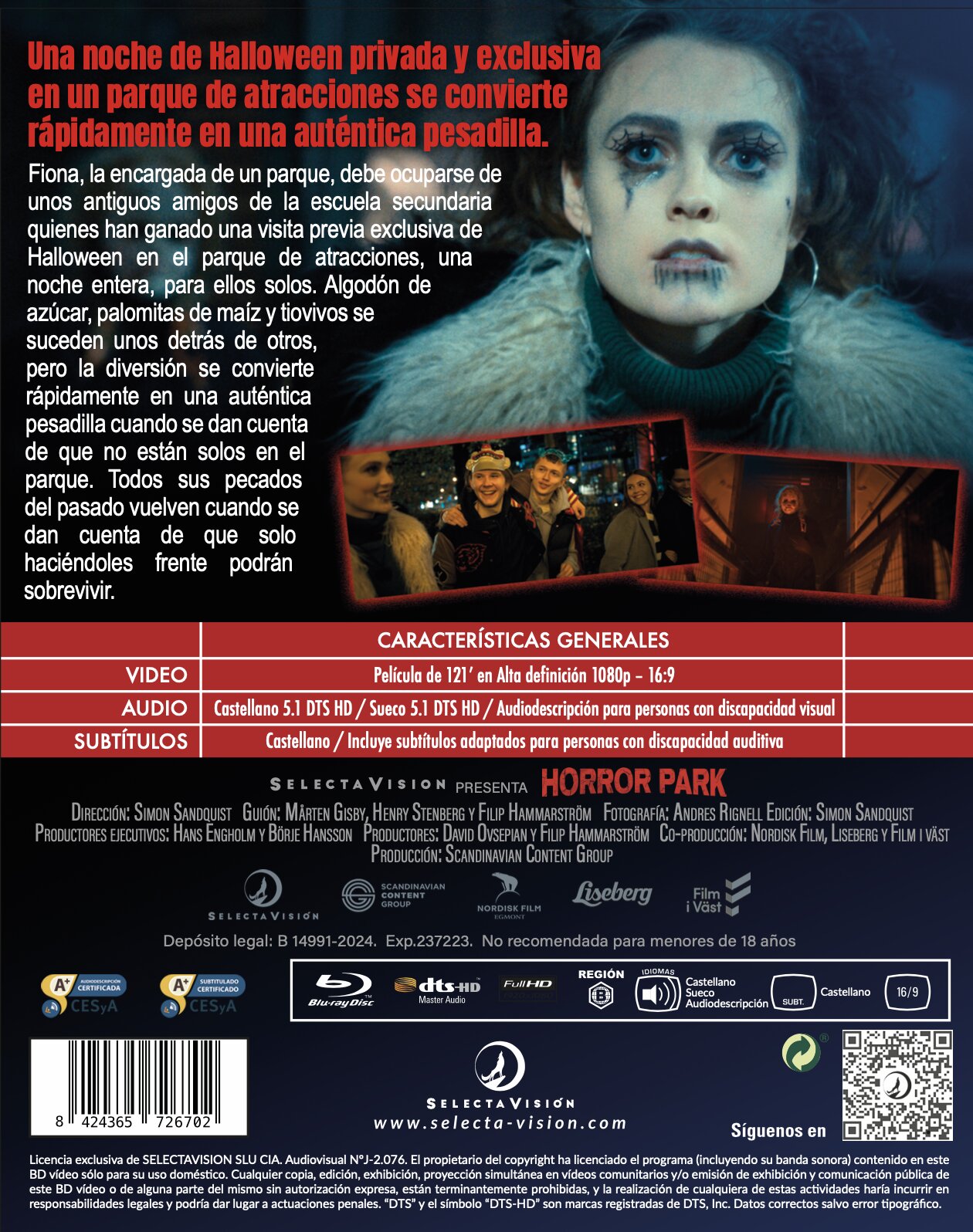 Horror park. Película (Blu-Ray) 2