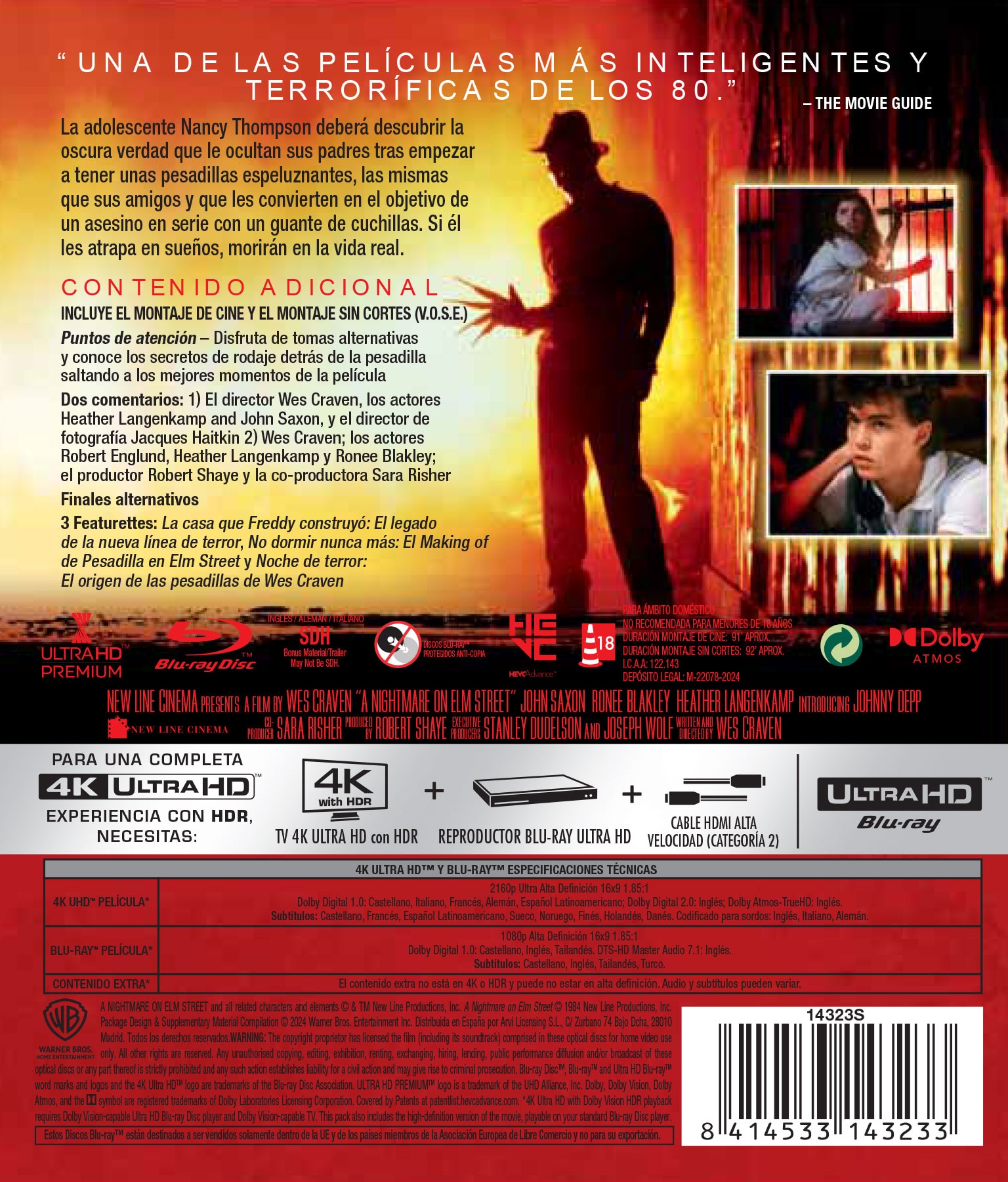 Pesadilla en Elm Street (4K Ultra HD + Blu-Ray) 2