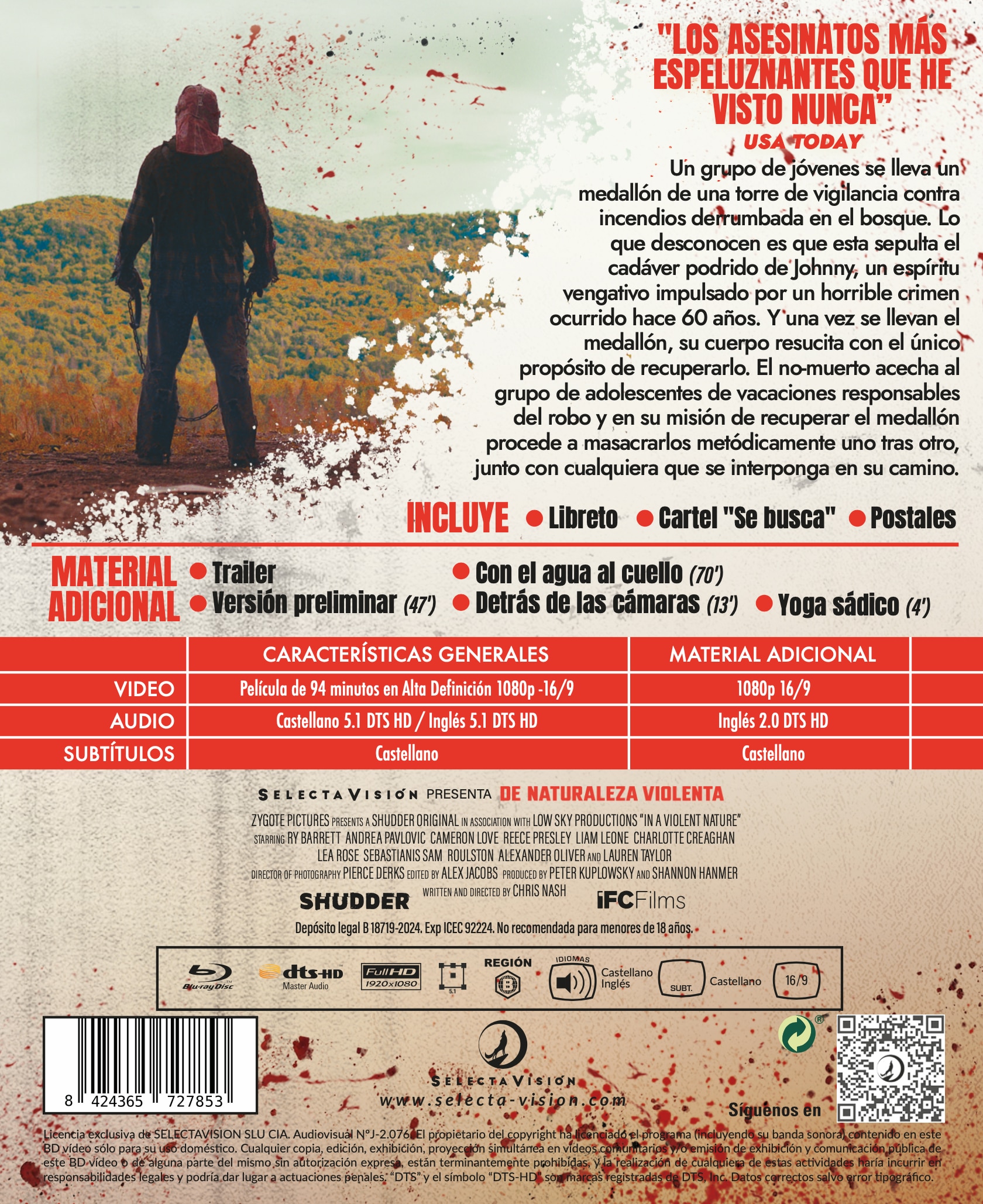 De naturaleza violenta, película (Blu-Ray) 3