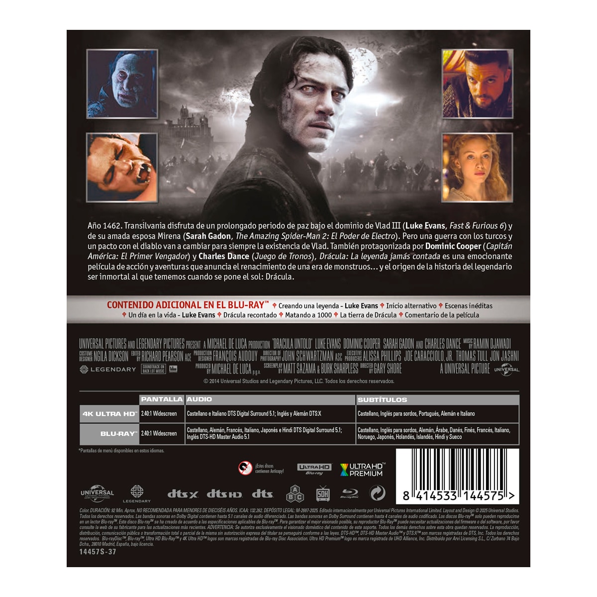 Drácula, la leyenda jamás contada (Edición 2025) (4K Ultra HD + Blu-Ray) 2