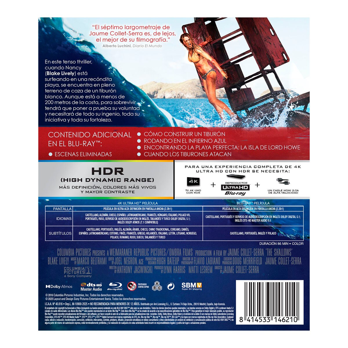 Infierno azul (4K Ultra HD + Blu-Ray) 2