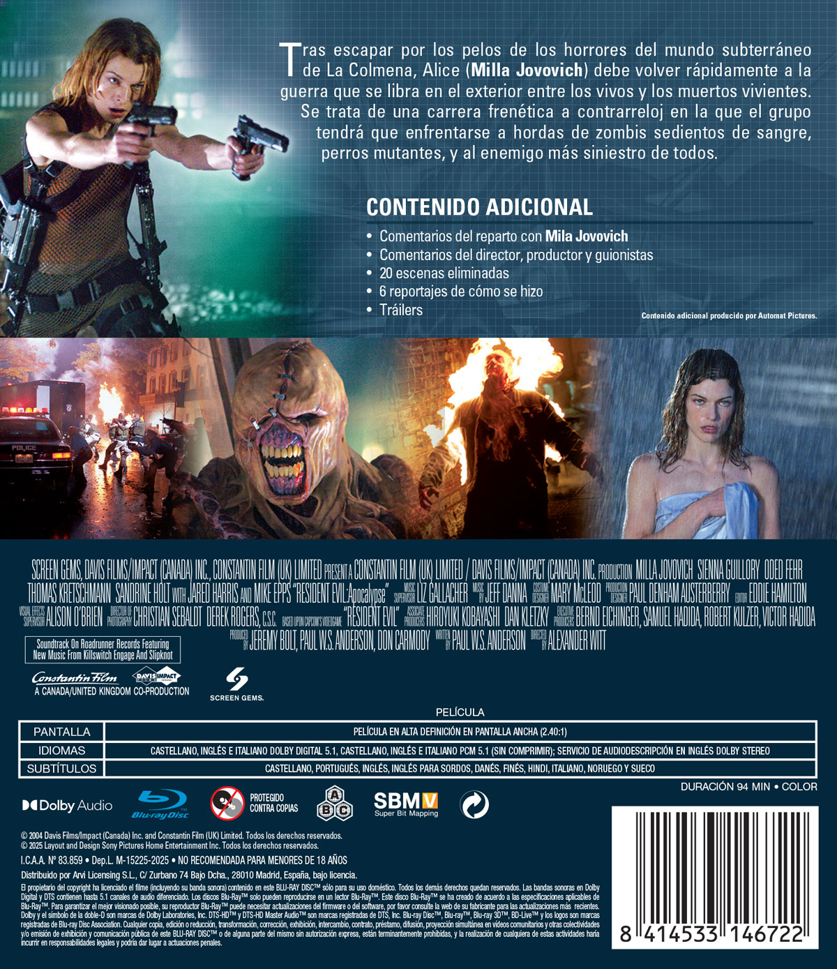 Resident evil 2 apocalipsis (2025) (Blu-Ray) 2