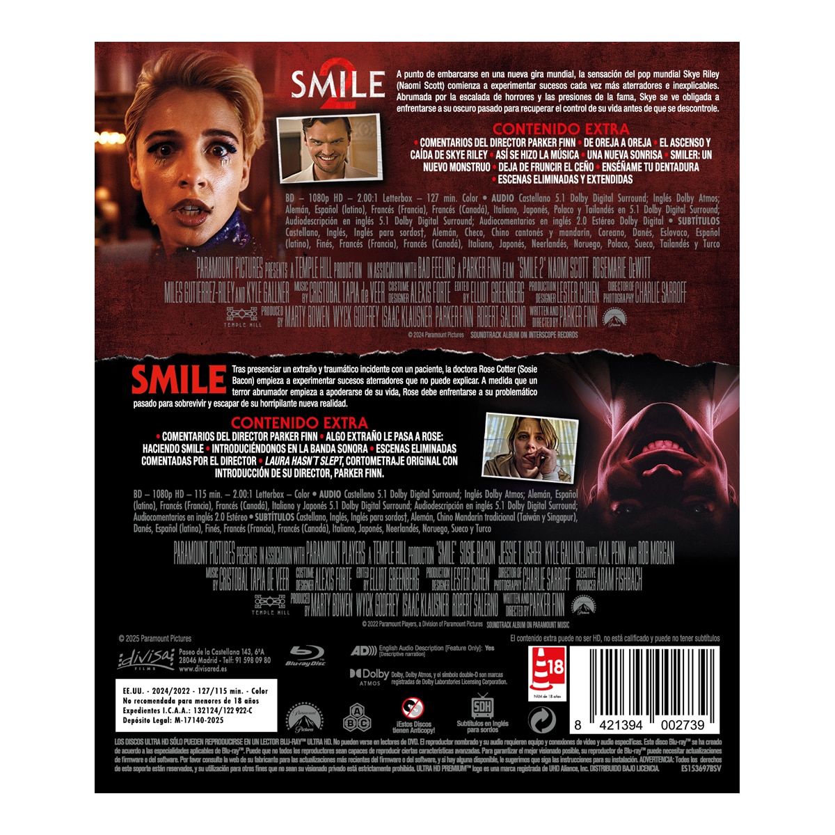 Smile: Colección 2 películas (Blu-Ray) 2