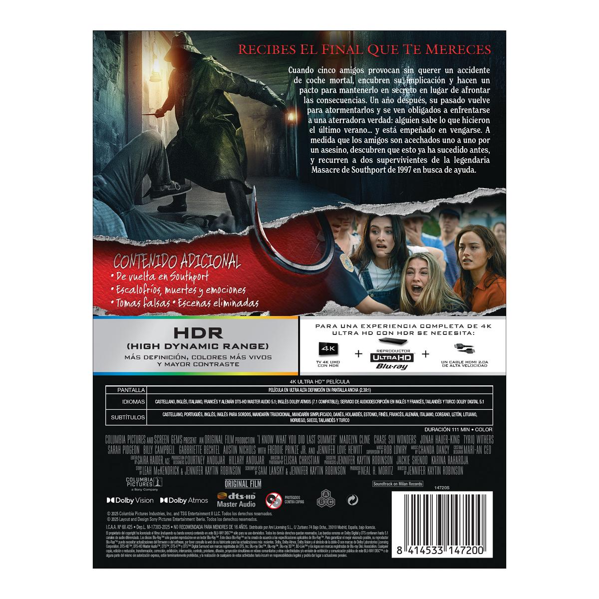 Sé lo que hicisteis el último verano (2025) (Edición Metálica) (4K Ultra HD) 2