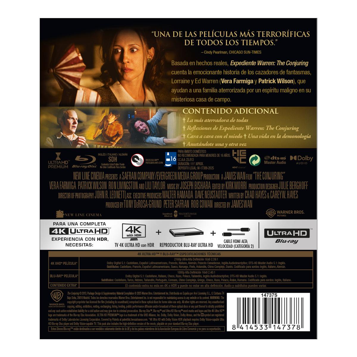 Expediente Warren (4K Ultra HD + Blu-Ray) 2