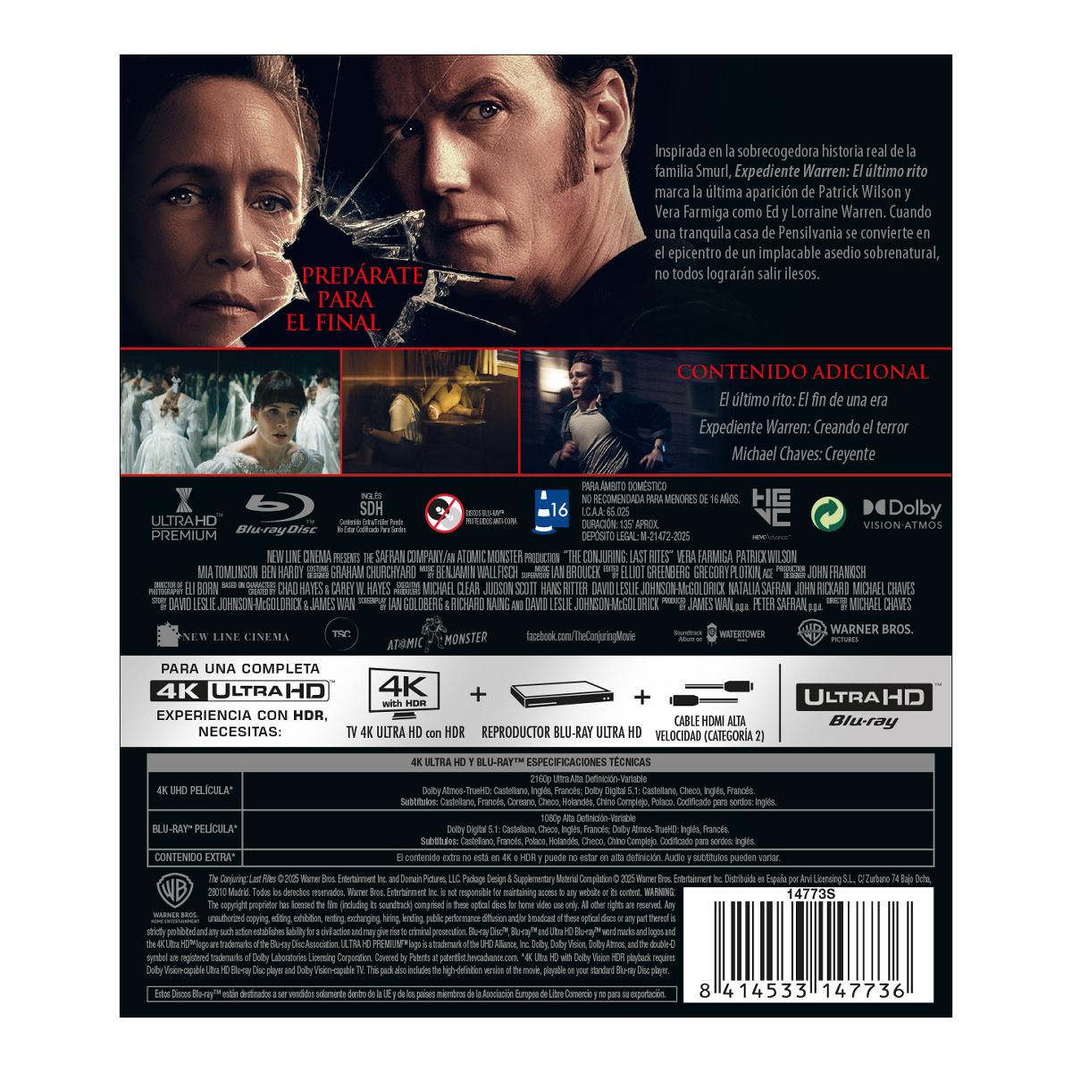 Expediente Warren: El último rito (4K Ultra HD + Blu-Ray) 2