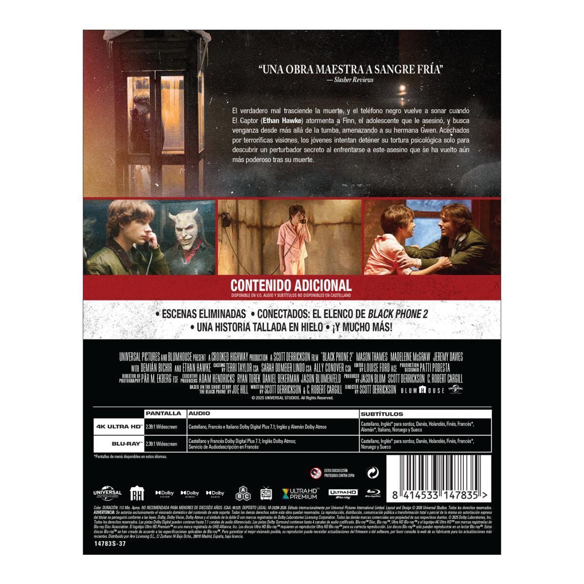 Black phone 2 (Edición Metálica) (4K Ultra HD + Blu-Ray) 2