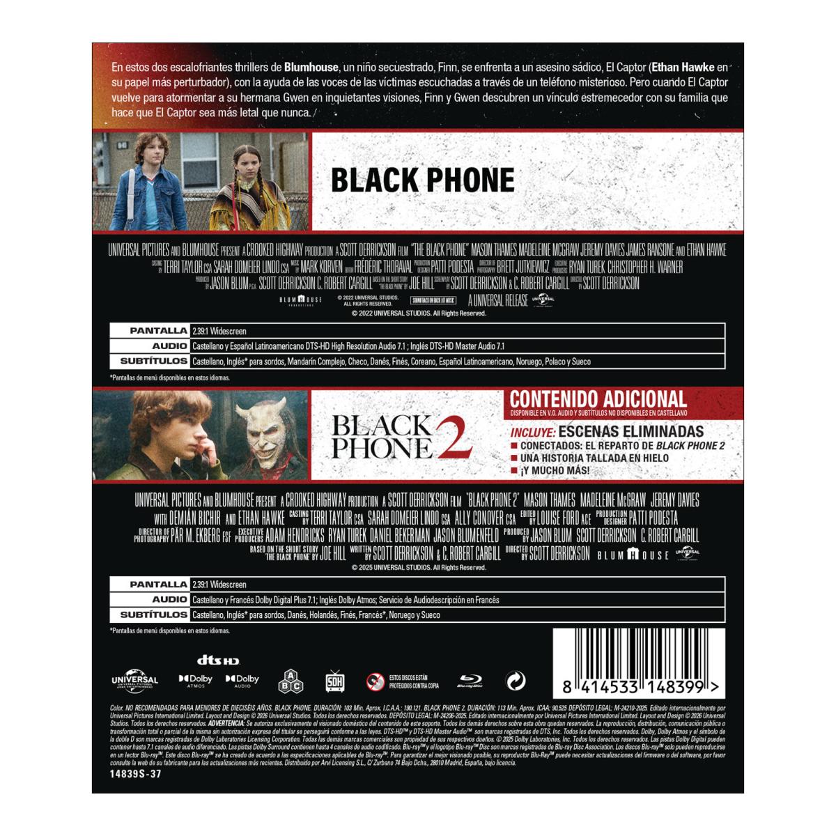 Pack Black phone 1-2 (Blu-Ray) 2