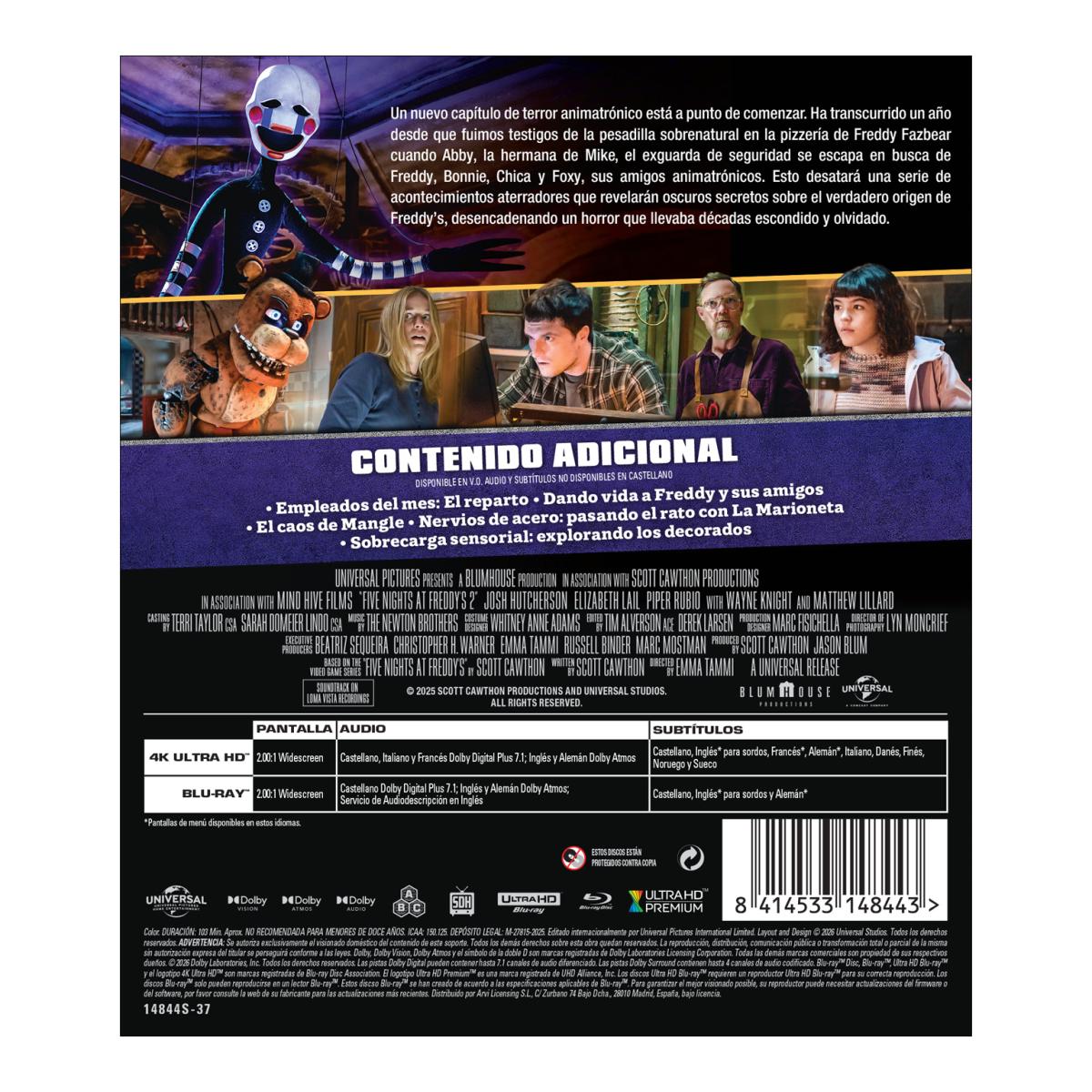 Five nights at Freddy's 2 (4K Ultra HD + Blu-Ray) 2