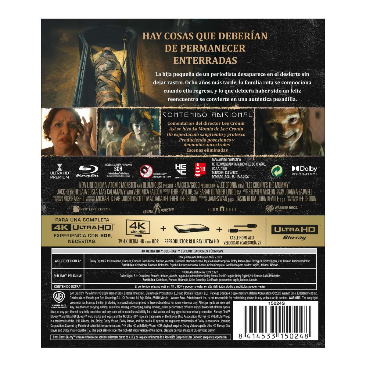 La momia de Lee Cronin (4K Ultra HD + Blu-Ray) 2