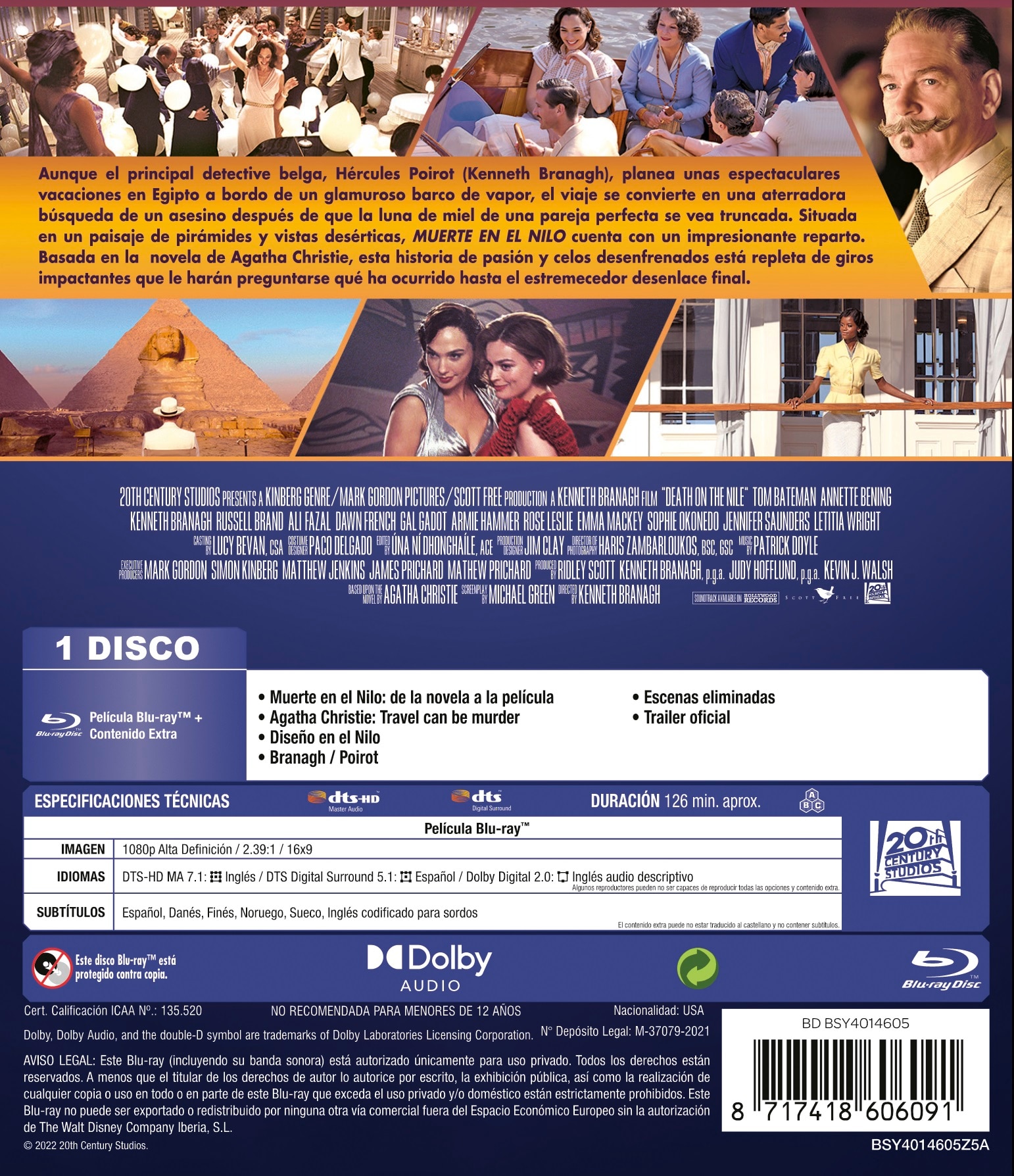 Muerte en el Nilo (Blu-Ray) 2