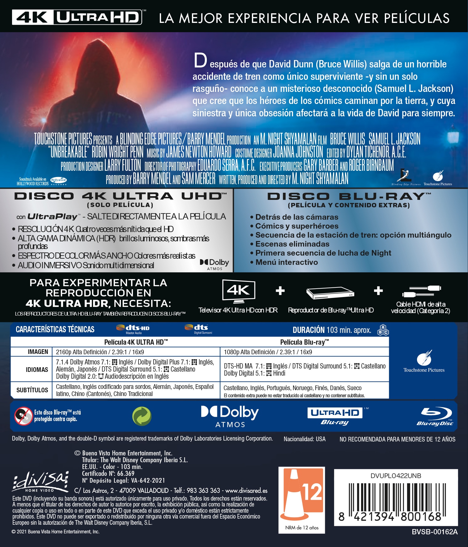 El Protegido (4K Ultra HD + Blu-Ray) 2