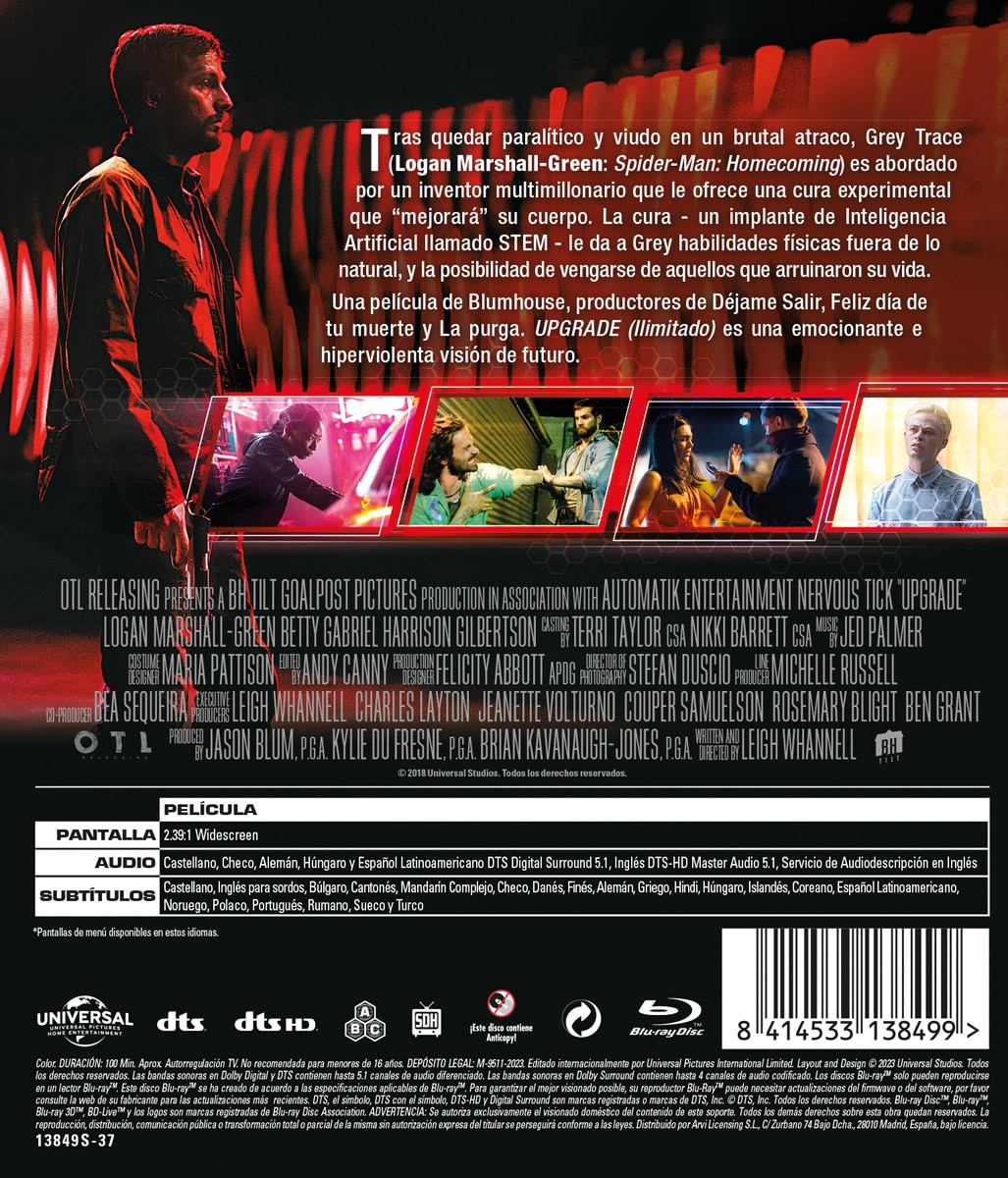 Upgrade (Ilimitado) (Blu-Ray) 2