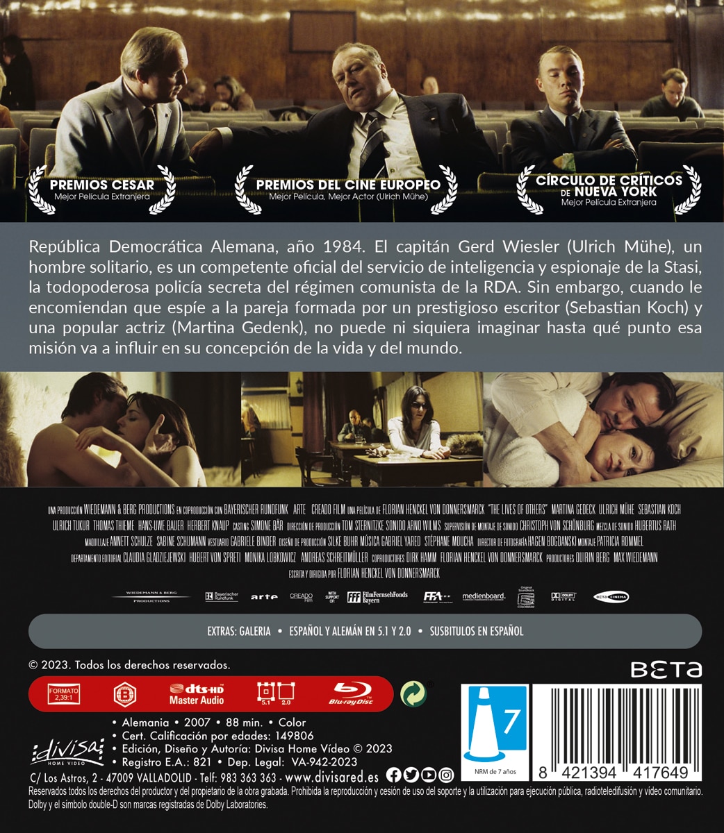 La vida de los otros (Blu-Ray) 2
