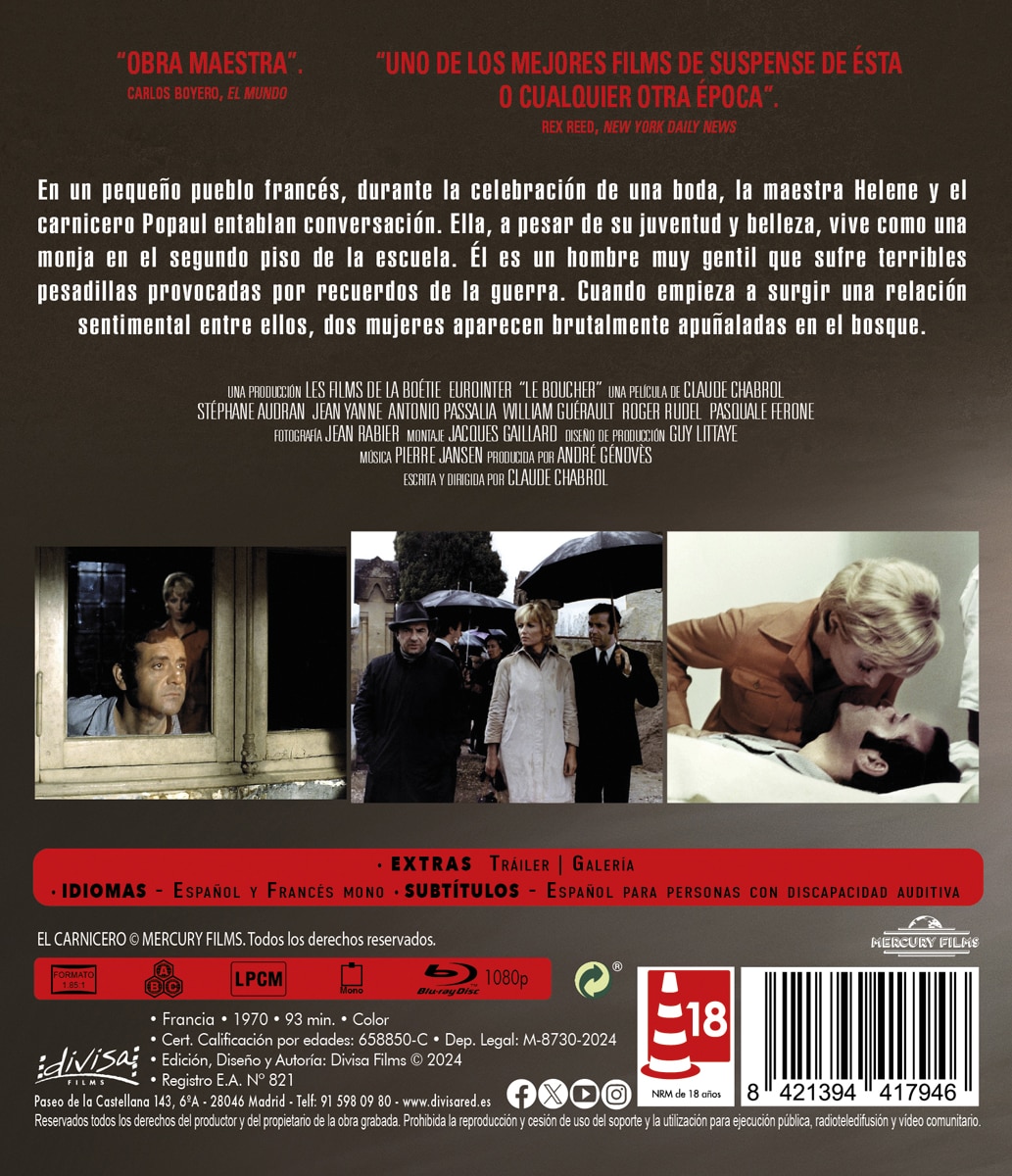 El carnicero (Blu-Ray) 2