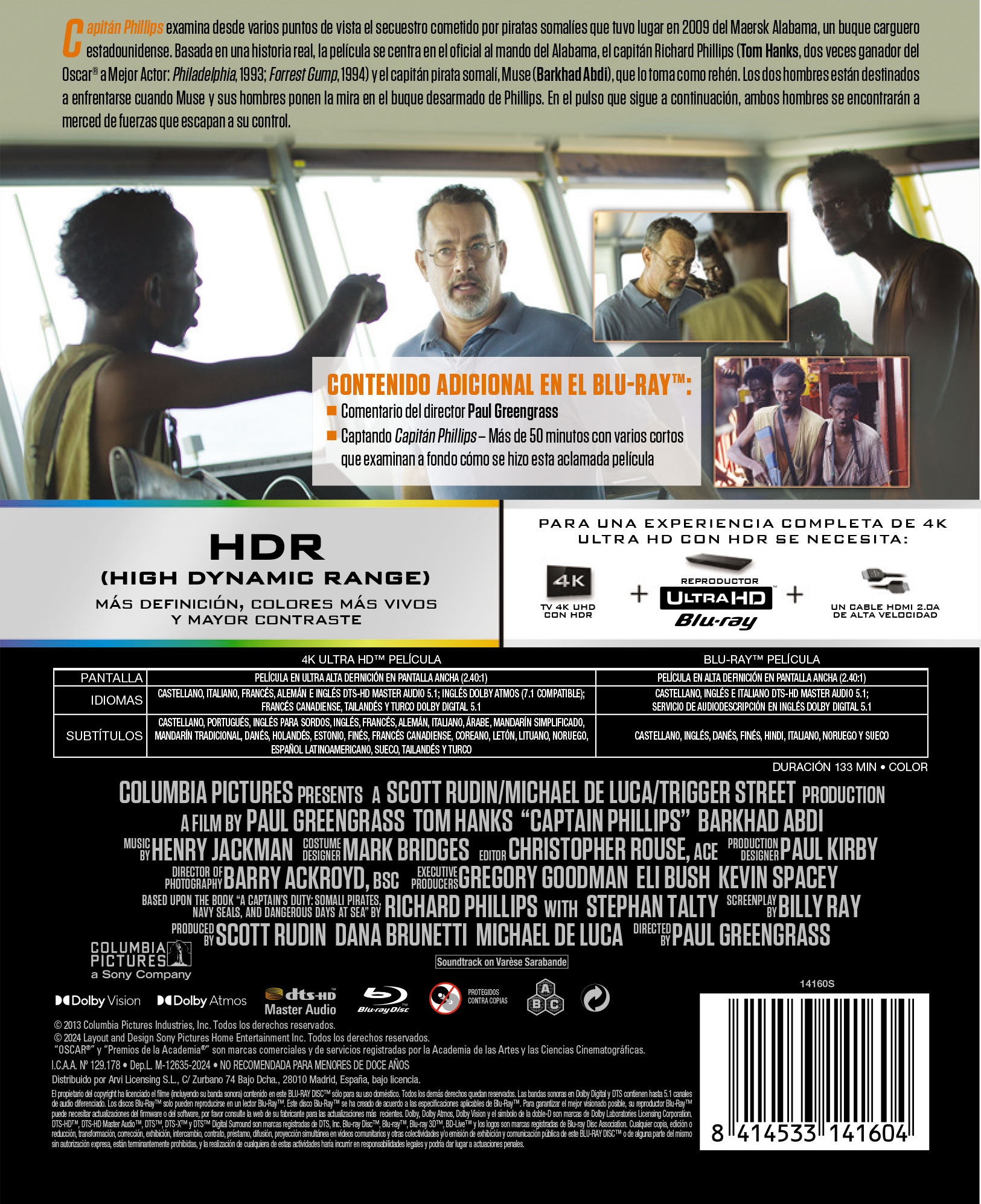 Capitán Philips (Edición Metálica) (4K Ultra HD + Blu-Ray) 2