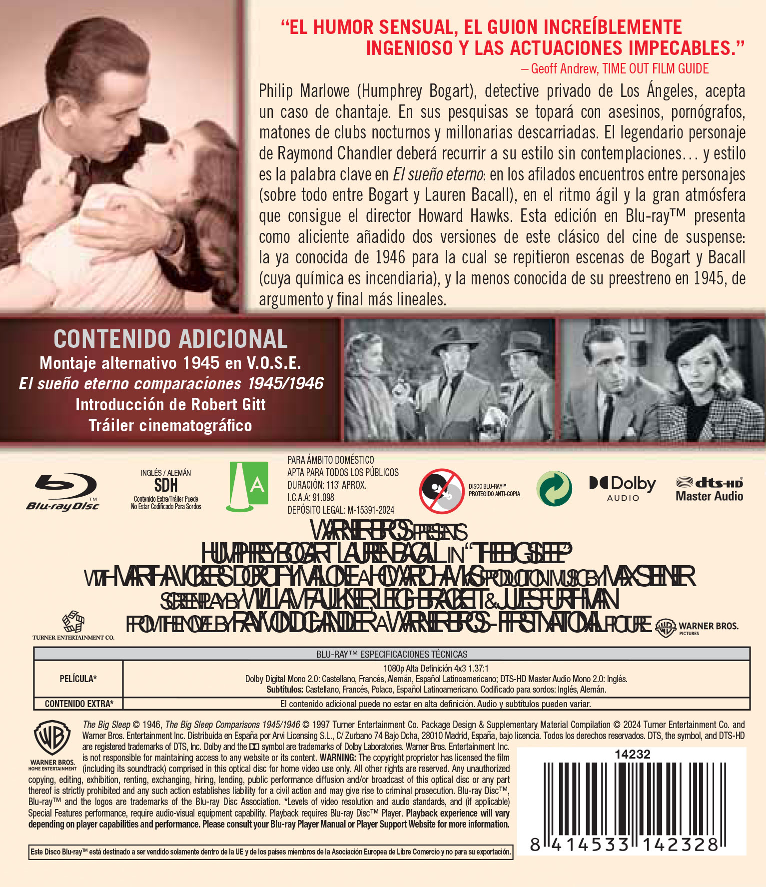 El sueño eterno (Blu-Ray) 2