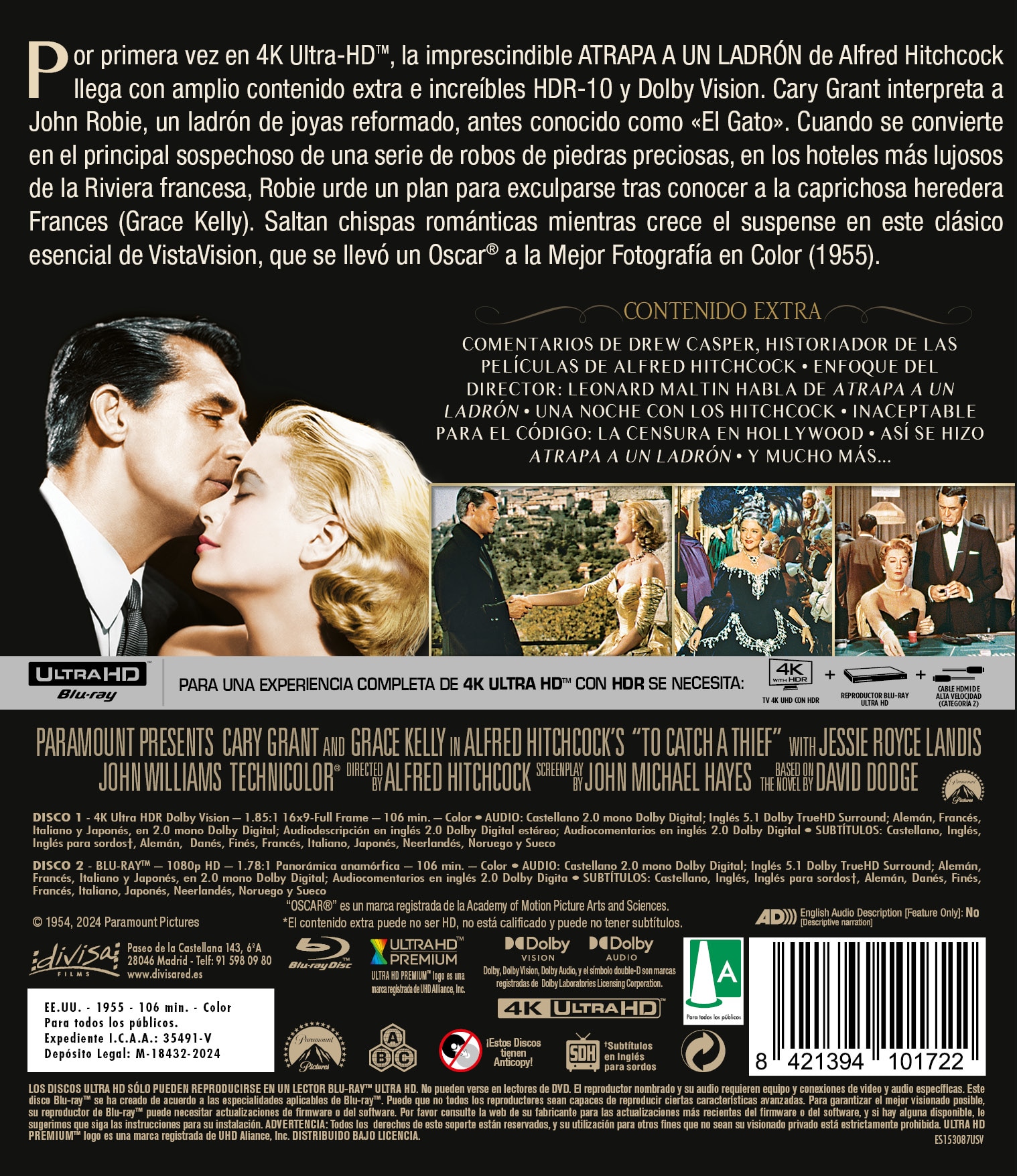 Atrapa a un ladrón (4K Ultra HD + Blu-Ray) 2