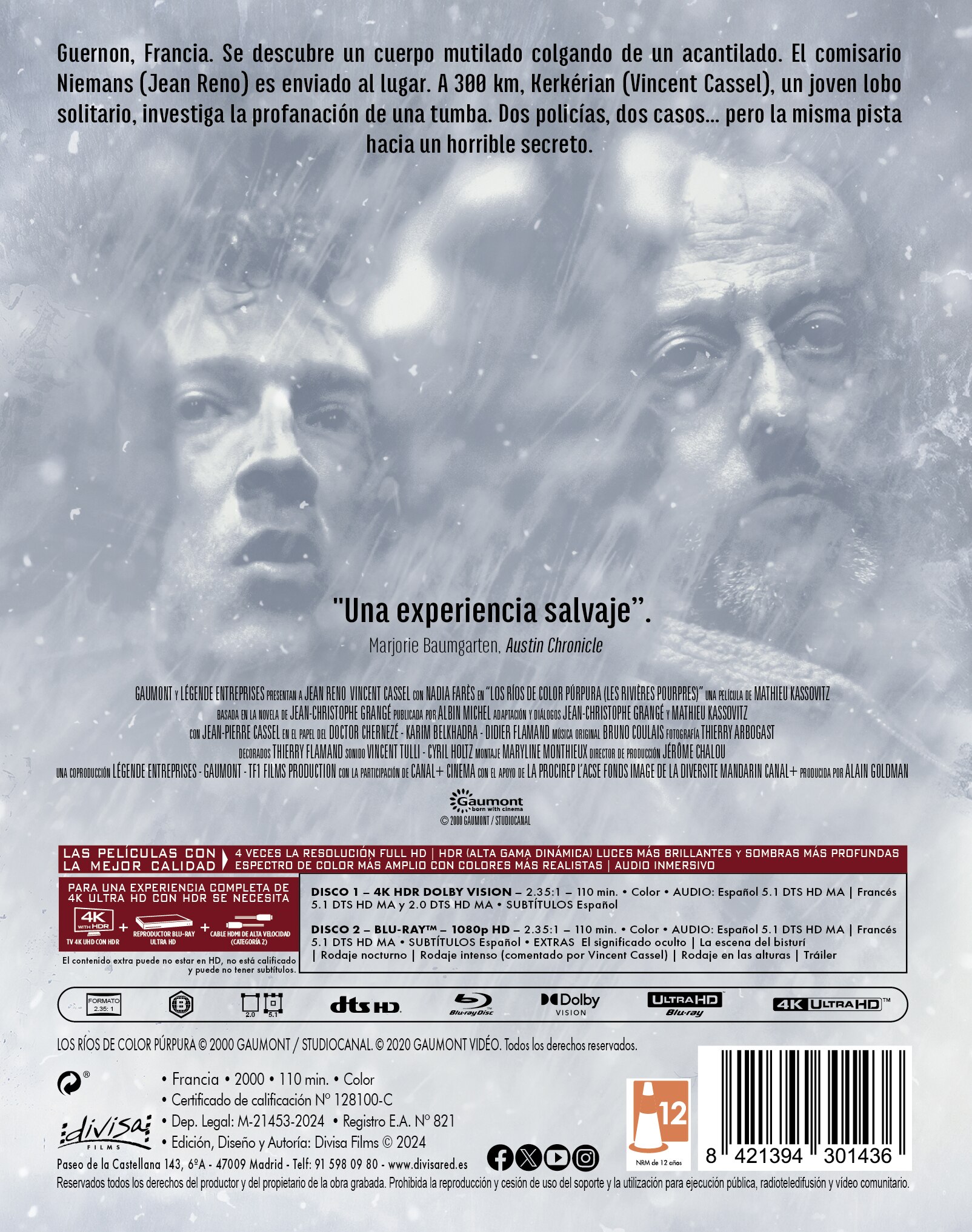 Los rios de color púrpura (Edición Especial Funda) (4K Ultra HD + Blu-Ray) 4