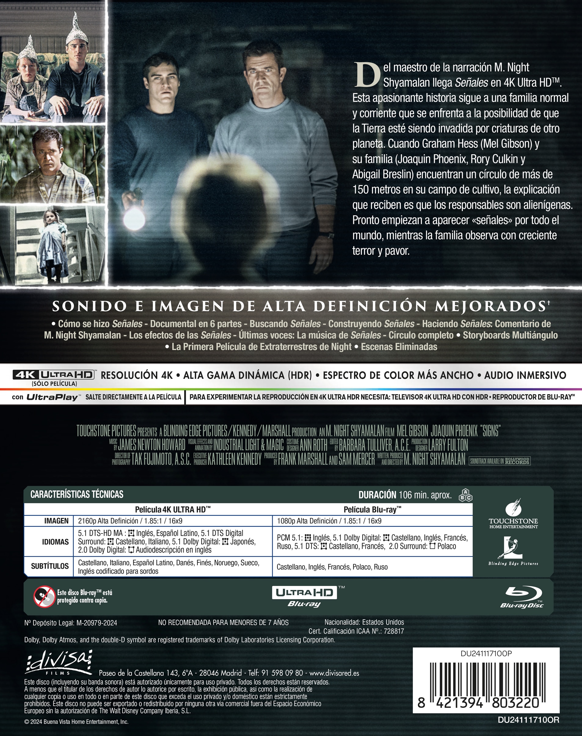 Señales (Edición Especial Funda) (4K Ultra HD + Blu-Ray) 4