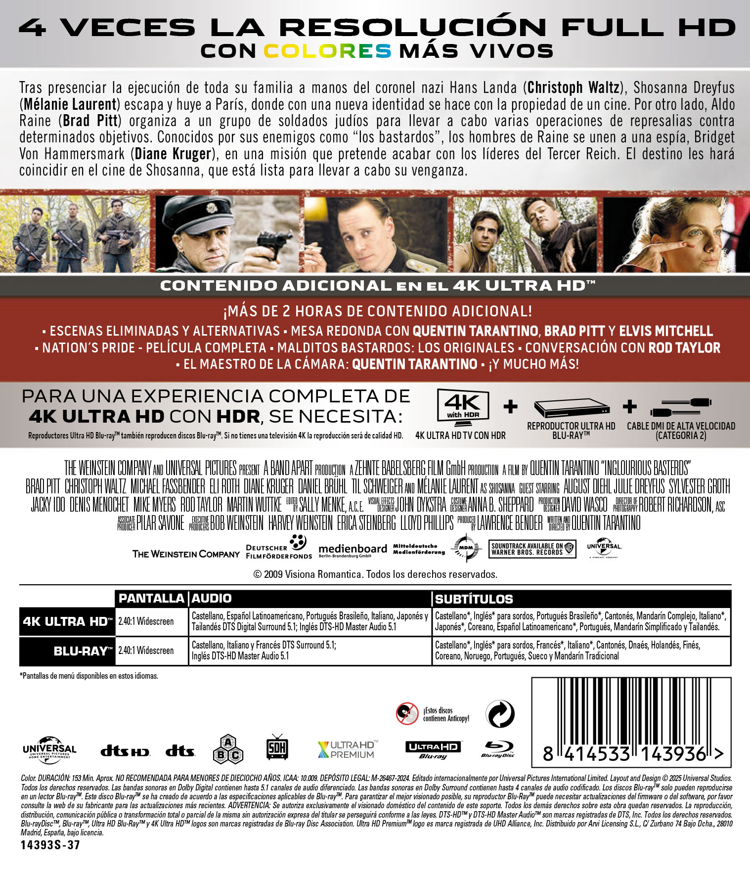 Malditos bastardos (Edición 2025) (4K UHD + Blu-Ray) 2