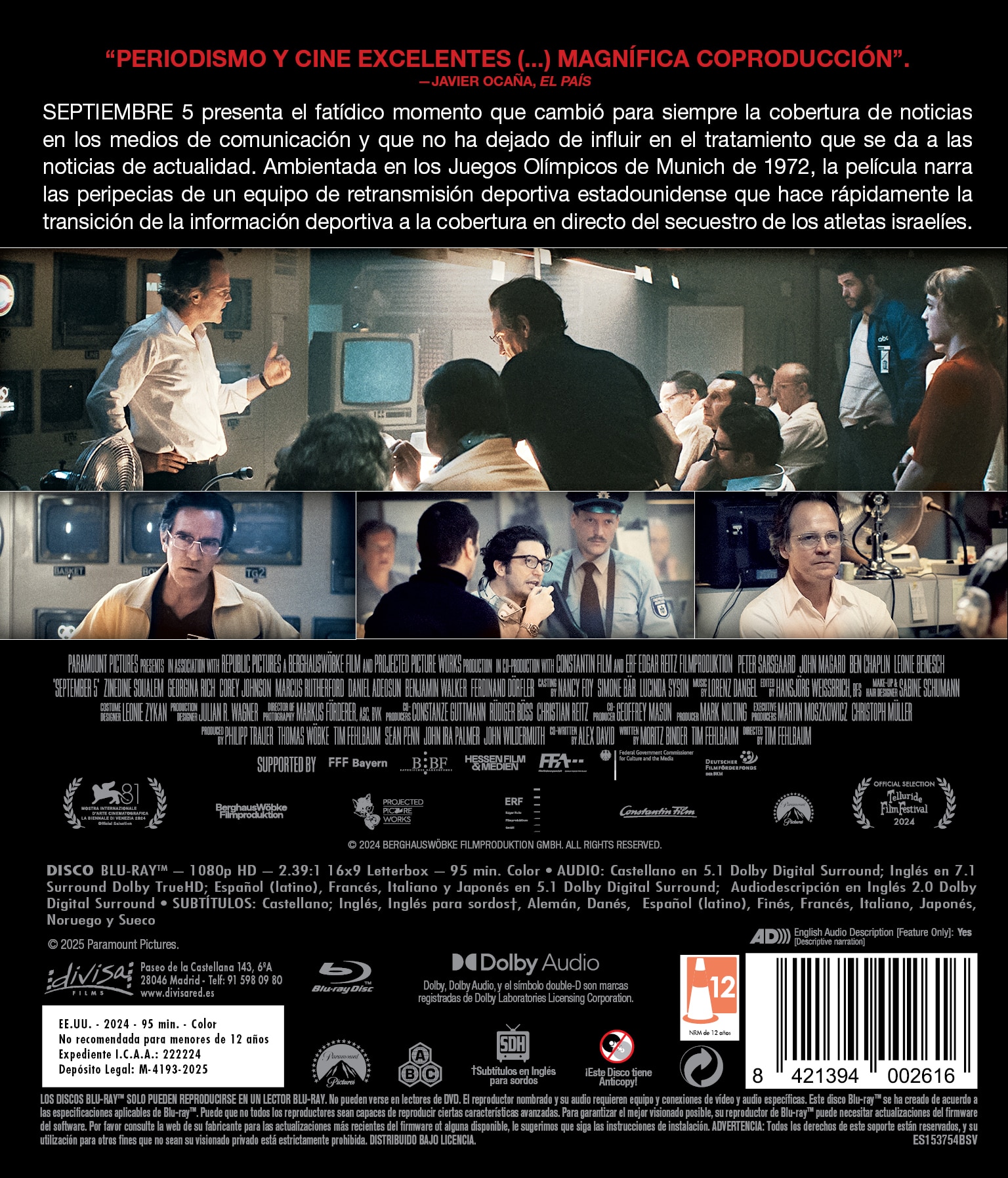 Septiembre 5 (Blu-Ray) 2