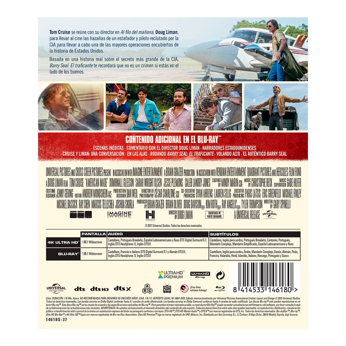 Barry Seal: el traficante (4K Ultra HD + Blu-Ray) 2