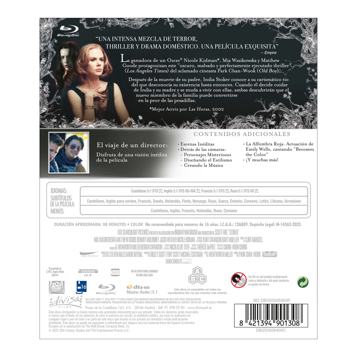 Stoker (Blu-Ray) 2