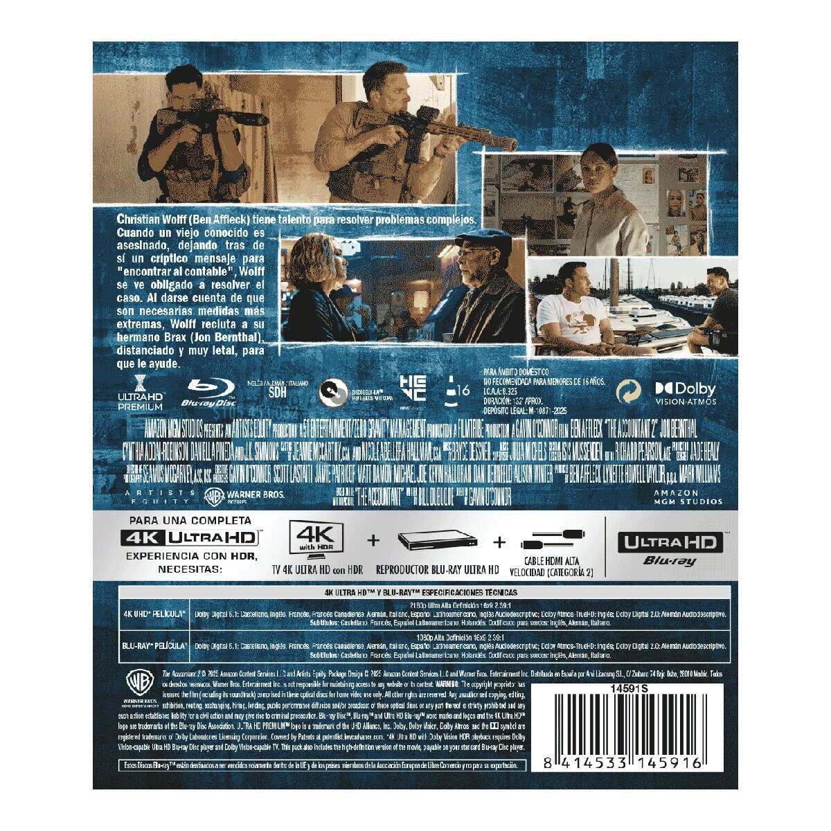 El contable 2 (4K Ultra HD + Blu-Ray) 2