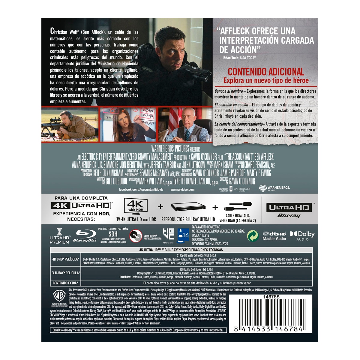 El contable (4K Ultra HD + Blu-Ray) 2