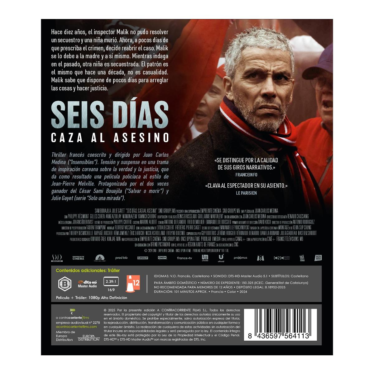 Seis días: caza al asesino (Blu-Ray) 3