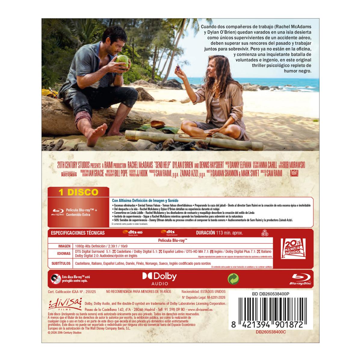 Send Help (Enviad ayuda) (Blu-Ray) 2