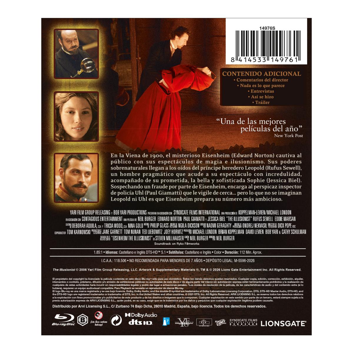 El ilusionista (Blu-Ray) 2