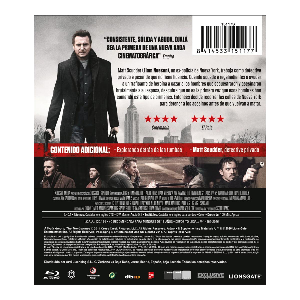 Caminando entre tumbas (Blu-Ray) 2