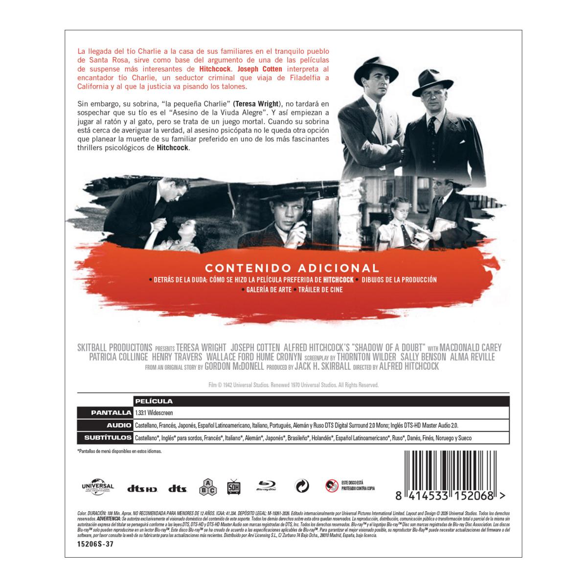 La sombra de una duda (Blu-Ray) 2