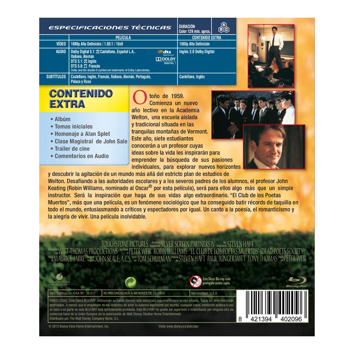 El club de los poetas muertos (Blu-Ray) 2