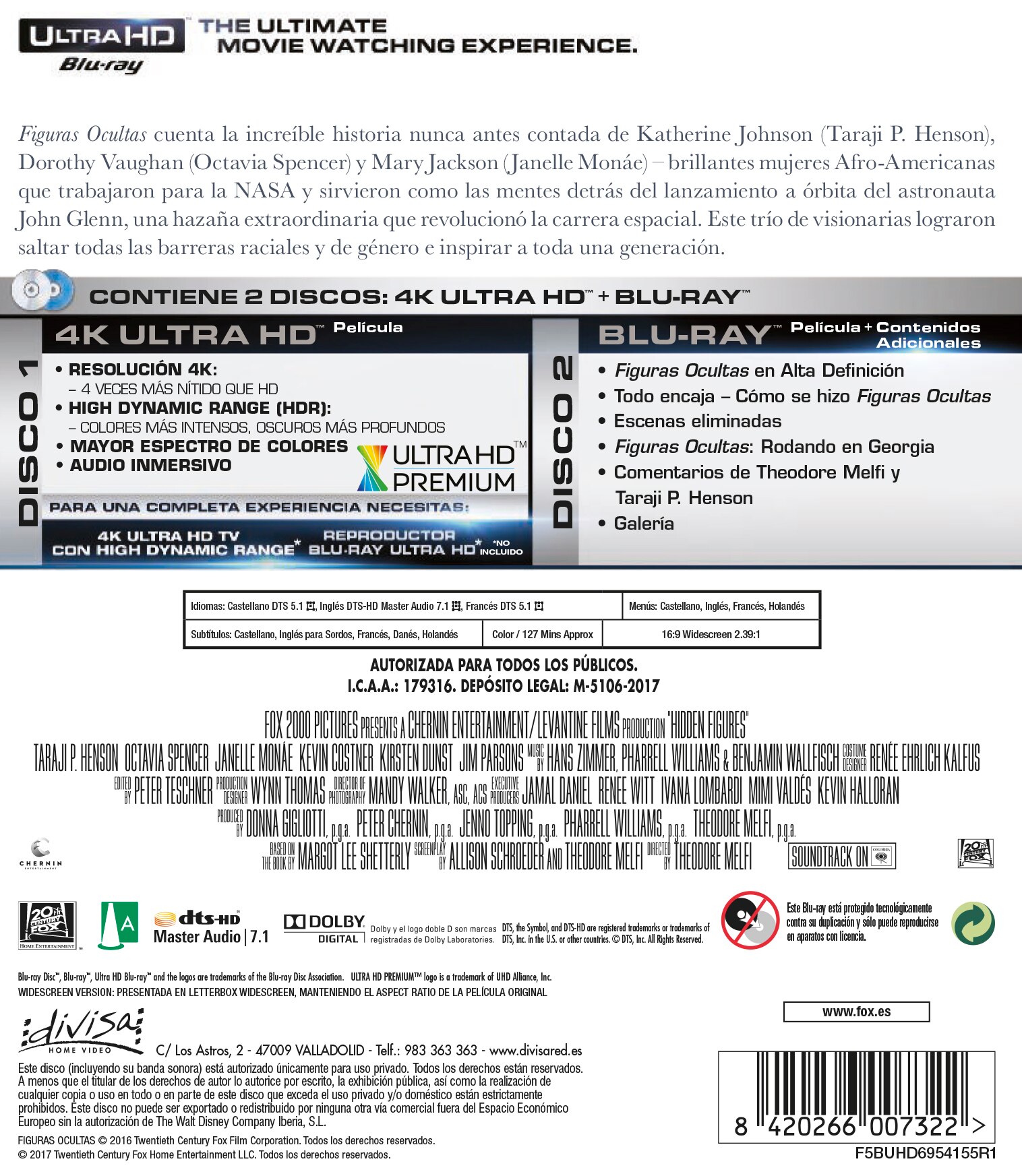 Figuras ocultas (4K Ultra HD + Blu-Ray) 2
