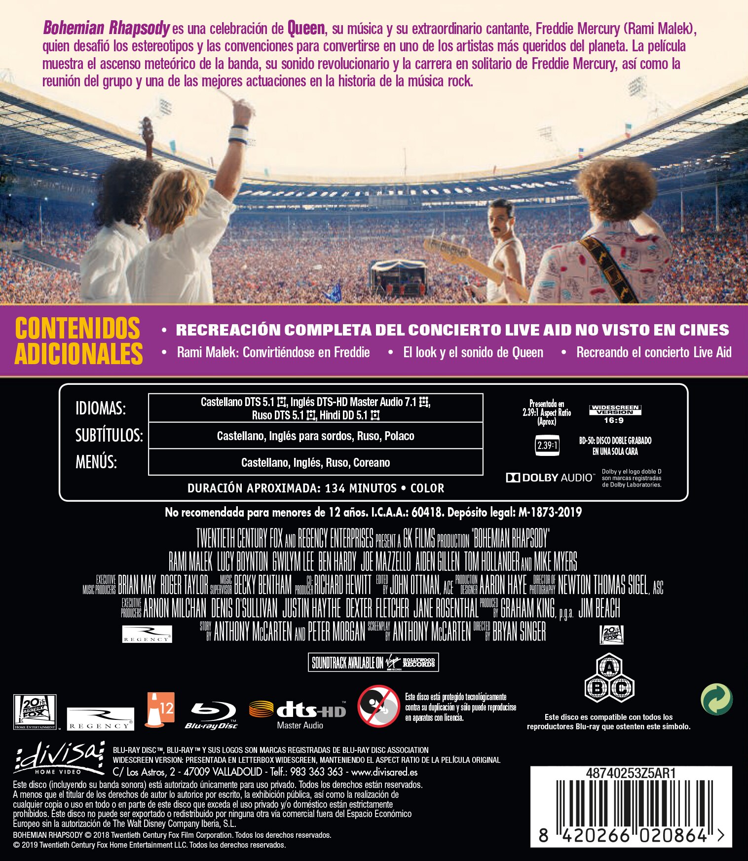 Bohemian Rhapsody (Blu-Ray) 2