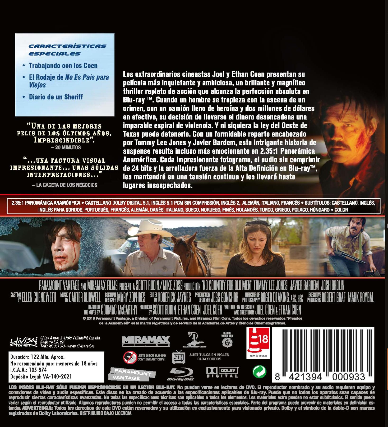 No Es Pais Para Viejos (Blu-Ray) 2