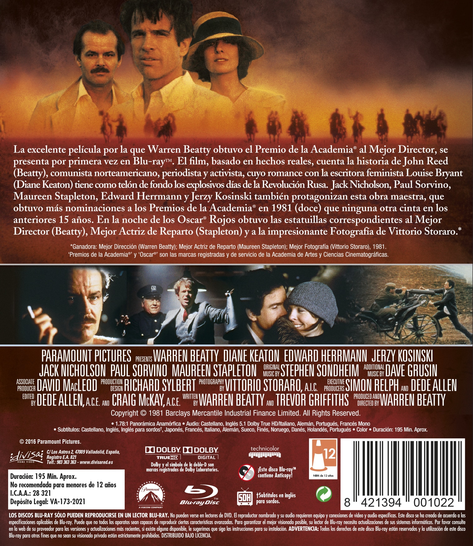 Rojos (Blu-Ray) 2