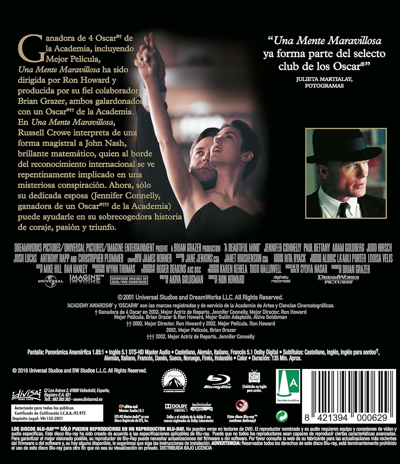 Una Mente Maravillosa (Blu-Ray) 2