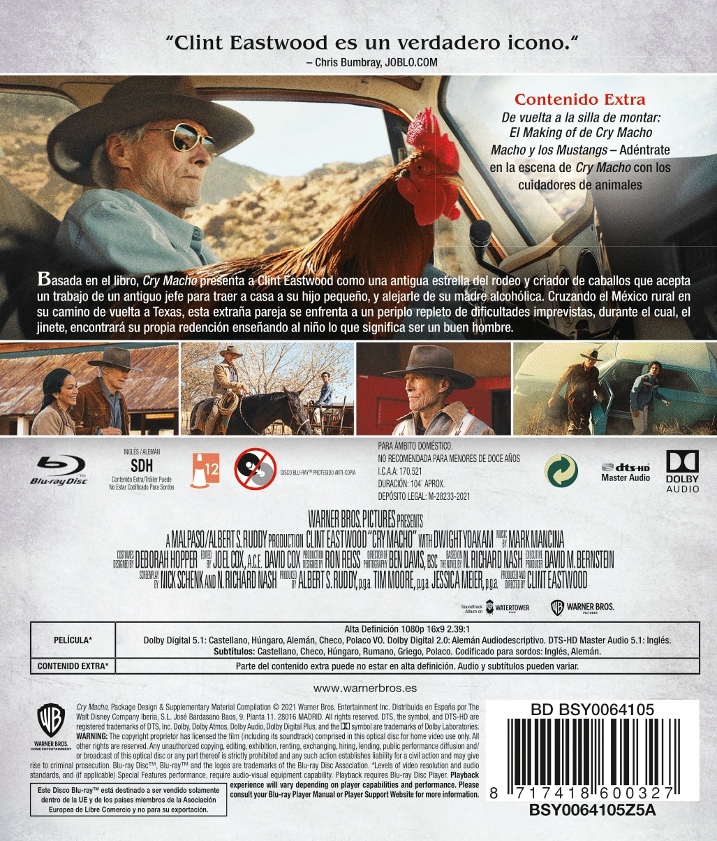 Cry Macho (Blu-Ray) 3