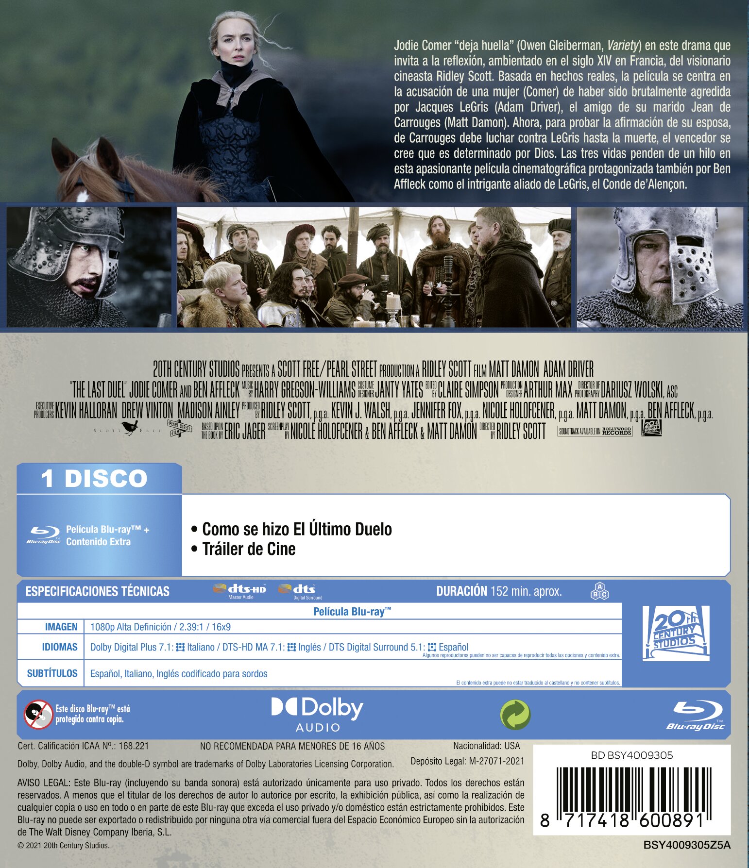 El Último Duelo (Blu-Ray) 2