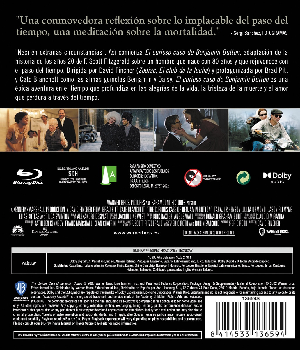 El curioso caso de Benjamin Button (Blu-Ray) 2