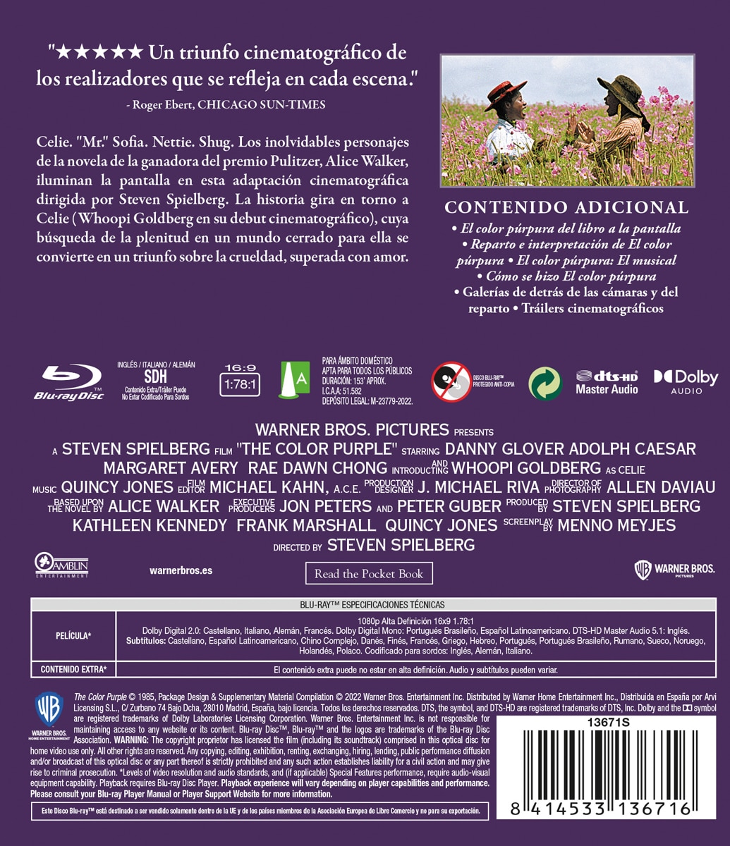 Imagen 2 de El color púrpura (Blu-Ray)